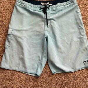 Men's Billabong Boardshorts size 36 aqua blue color